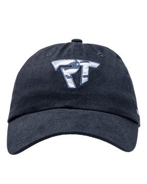 typographic embroidered baseball cap