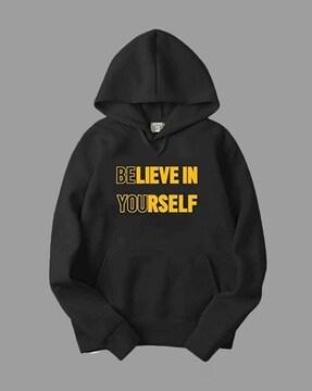 typographic hooded sweatshirt