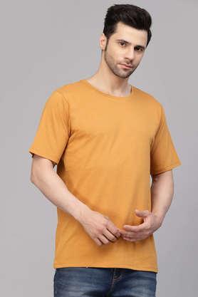 typographic jersey slim fit oversized t-shirt - brown