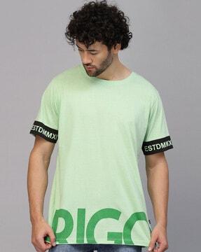 typographic oversized fit t-shirt