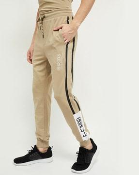 typographic print  relaxed fit jogger pants