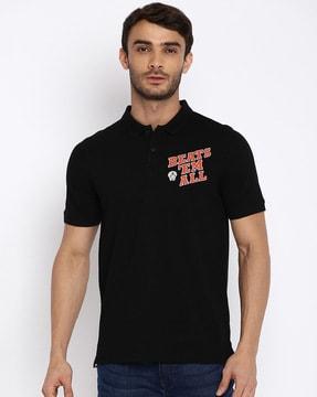 typographic print  slim fit t-shirt