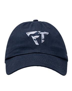 typographic print baseball cap