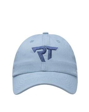 typographic print baseball cap