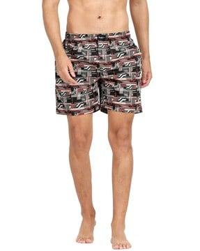 typographic print boxers with elasticated waist