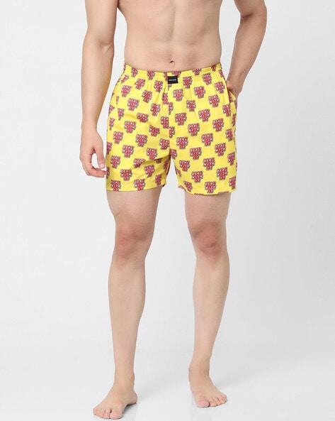 typographic print boxers