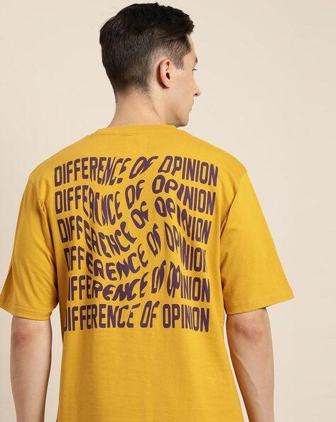 typographic print crew-neck oversized t-shirt