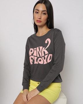 typographic print crew-neck sweatshirt