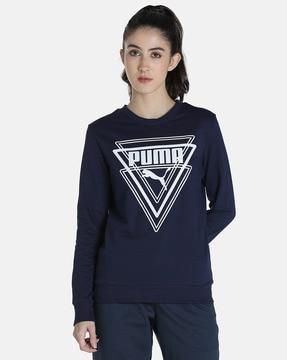 typographic print crew-neck sweatshirt