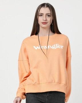 typographic print crew-neck sweatshirt