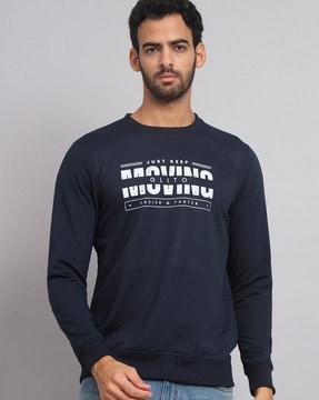 typographic print crew-neck sweatshirt