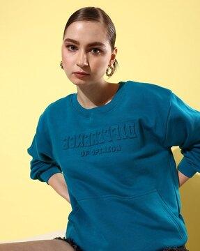 typographic print crew-neck sweatshirt