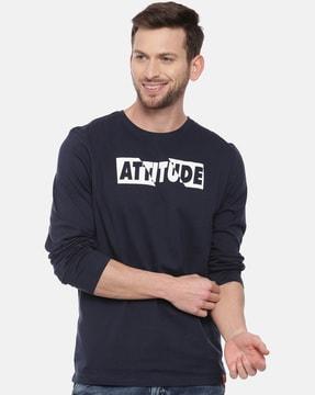 typographic print crew-neck t-shirt