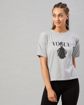 typographic print crew-neck t-shirt