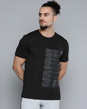 typographic print crew-neck t-shirt