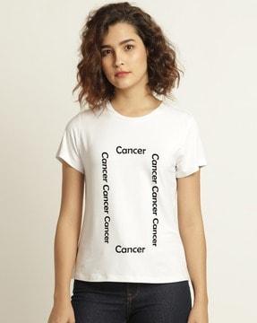 typographic print crew-neck t-shirt