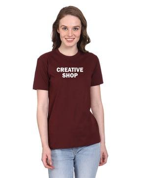 typographic print crew-neck t-shirt