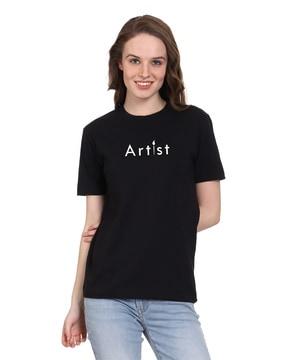 typographic print crew-neck t-shirt