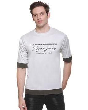 typographic print crew-neck t-shirt