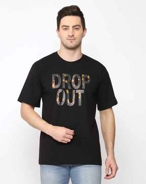 typographic print crew-neck t-shirt