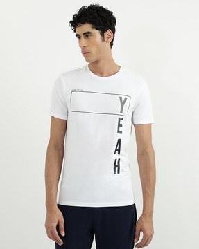 typographic print crew-neck t-shirt