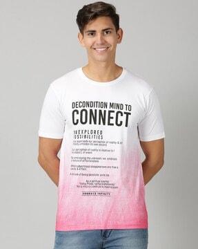 typographic print crew-neck t-shirt