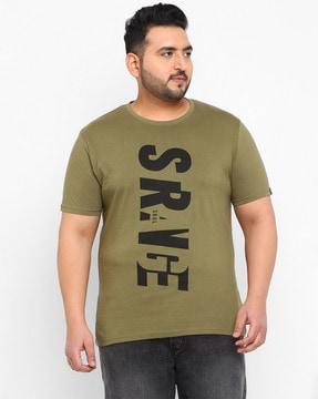 typographic print crew-neck t-shirt