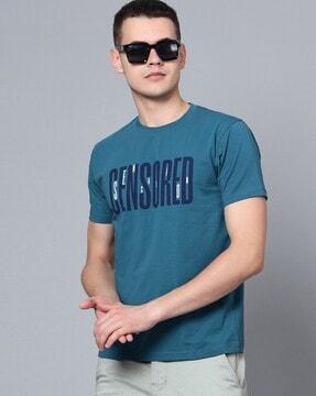 typographic print crew-neck t-shirt