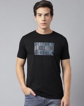 typographic print crew-neck t-shirt