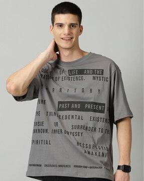 typographic print crew-neck t-shirt