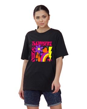 typographic print crew-neck t-shirt