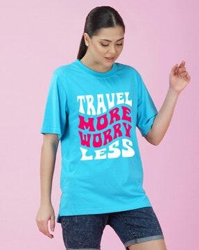 typographic print crew-neck t-shirt