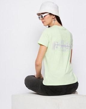 typographic print crew-neck t-shirt