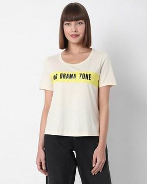 typographic print crew-neck t-shirt