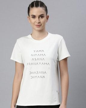 typographic print crew-neck t-shirt