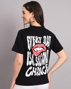 typographic print crew-neck t-shirt