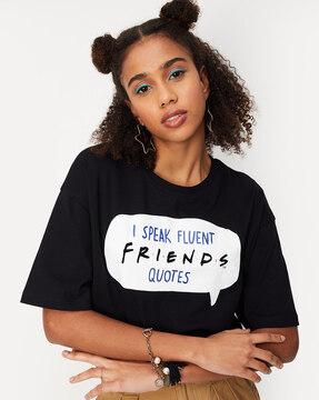 typographic print crew-neck t-shirt