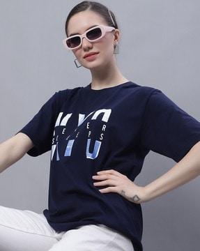 typographic print crew-neck t-shirt