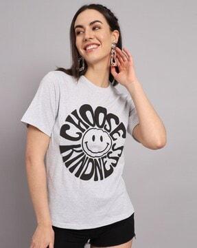 typographic print crew-neck t-shirt