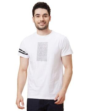 typographic print crew-neck t-shirt