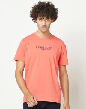 typographic print crew-neck t-shirt