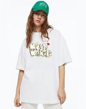 typographic print crew-neck t-shirt