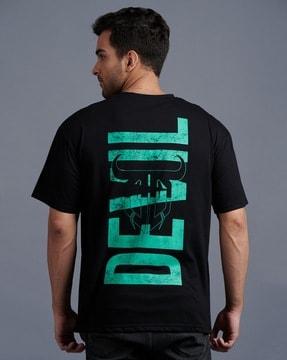 typographic print crew-neck t-shirt