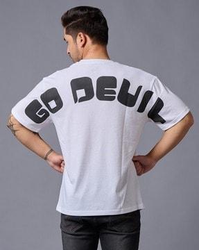 typographic print crew-neck t-shirt