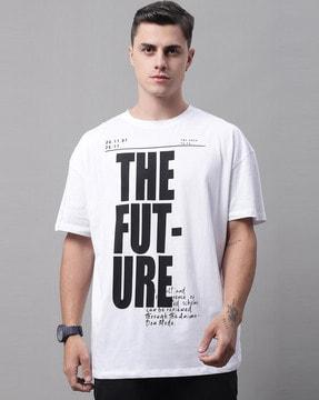 typographic print crew-neck t-shirt