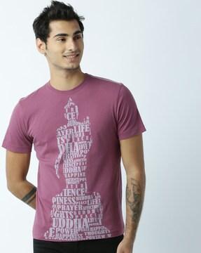 typographic print crew-neck t-shirt