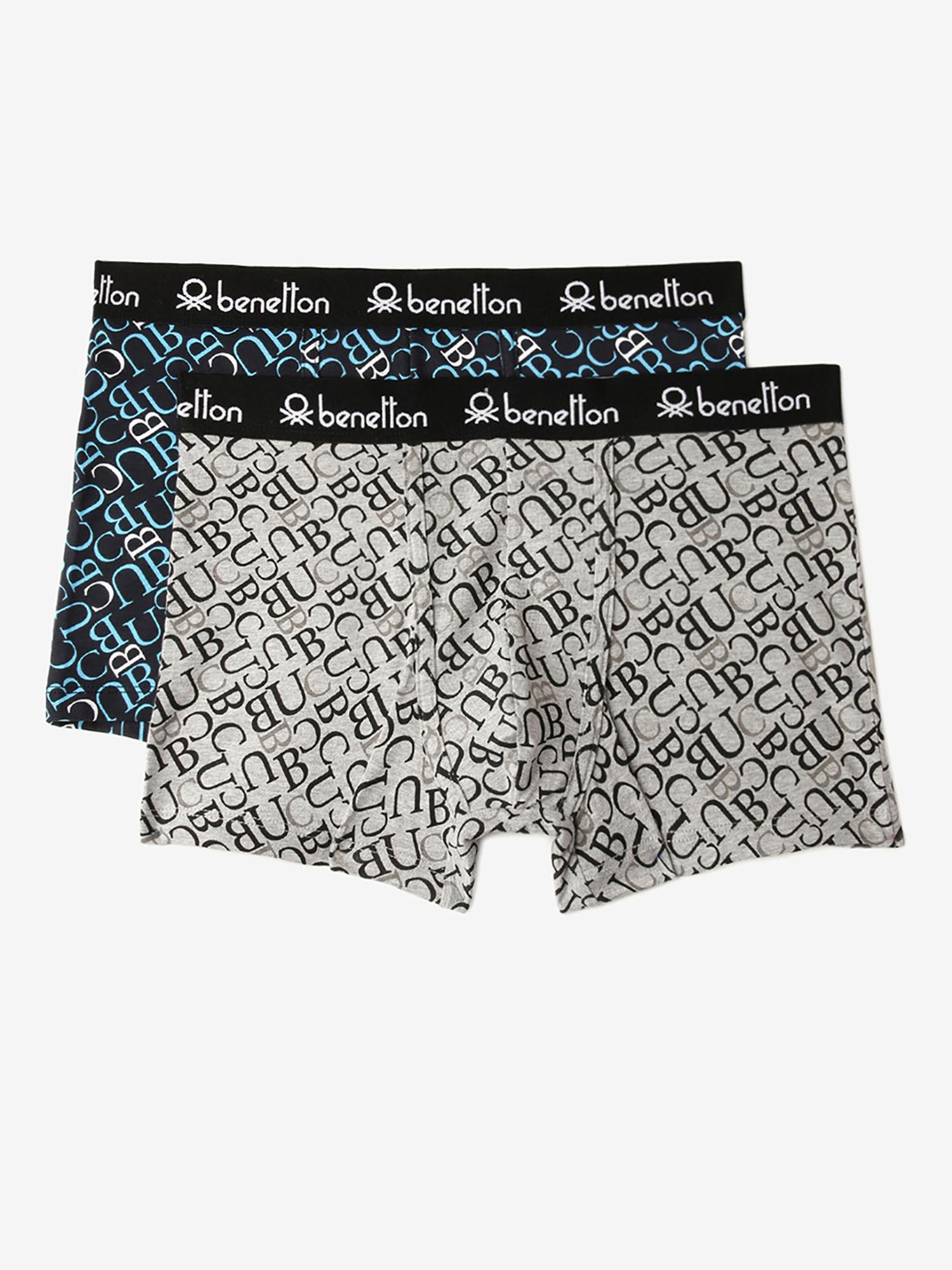 typographic print low rise trunks multi-color (pack of 2)