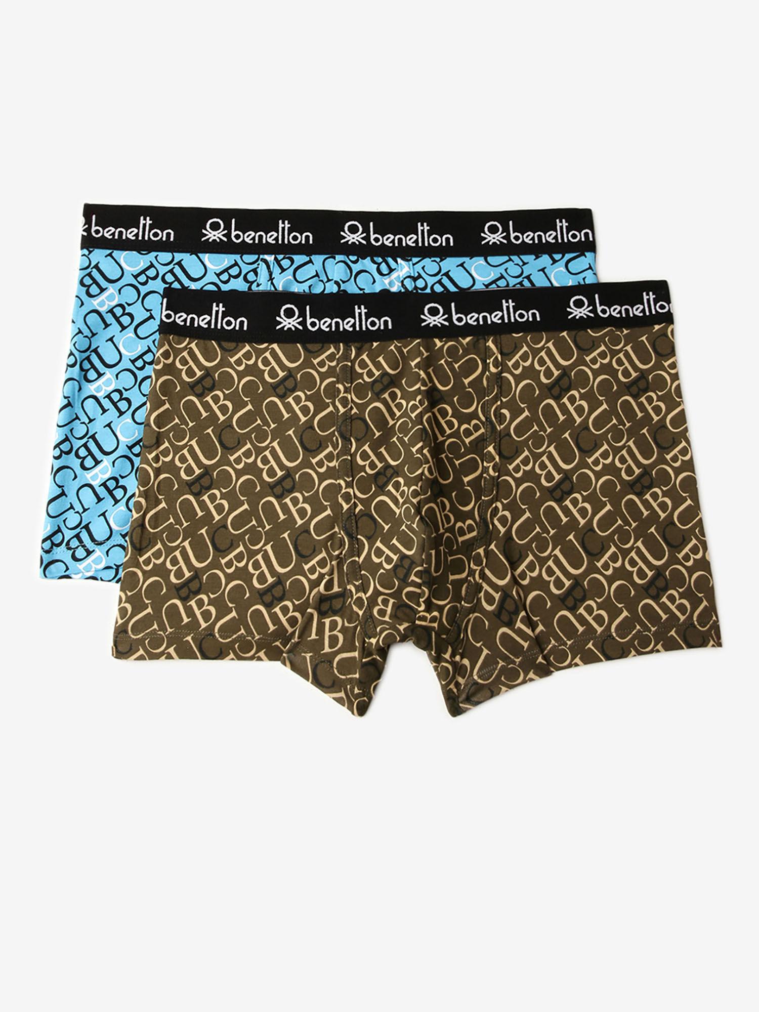 typographic print low rise trunks multi-color (pack of 2)