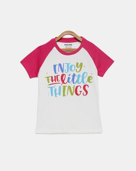 typographic print round-neck t-shirt