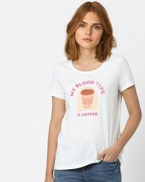 typographic print round-neck t-shirt